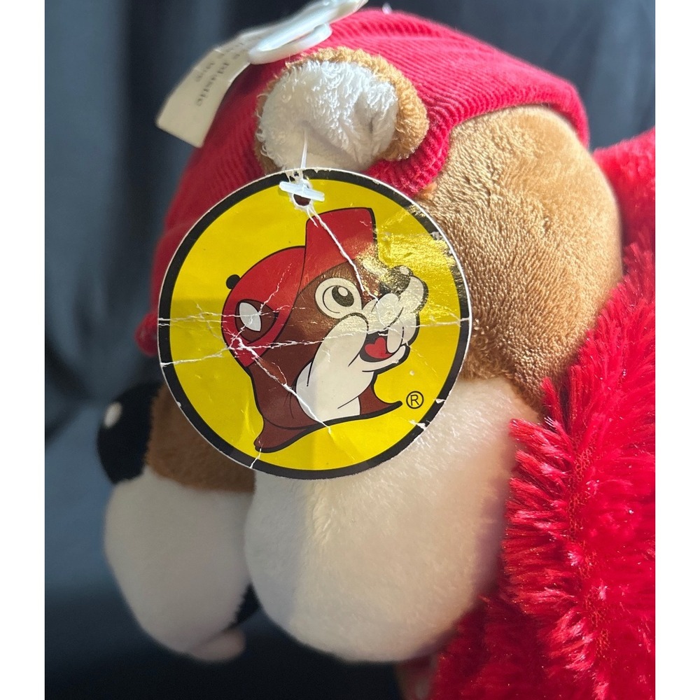 Buc-ee's Beaver Plush Pillow Pet Jaag Red Hat Texas Mascot Stuffed Animal 2020 - Picture 5 of 10